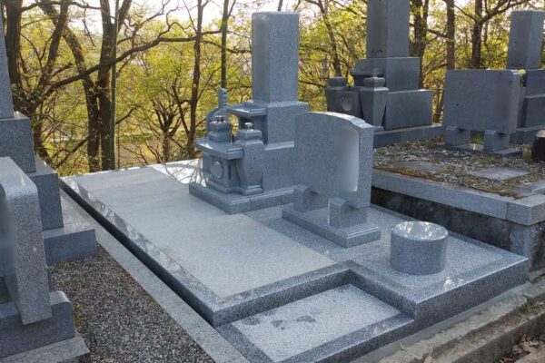 小野市I様　当社オリジナル墓石、巻石の新規建立